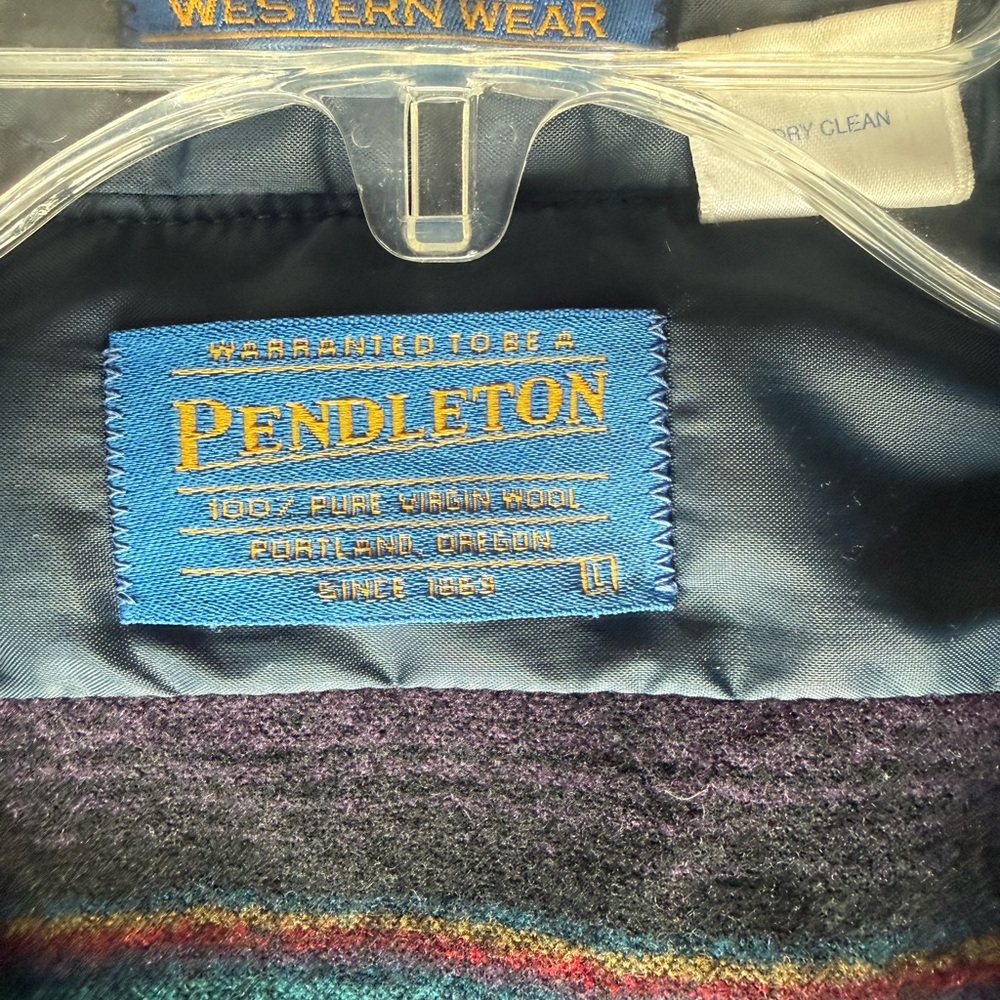 Pendleton Wool Striped Button-Up Shirt - image 3